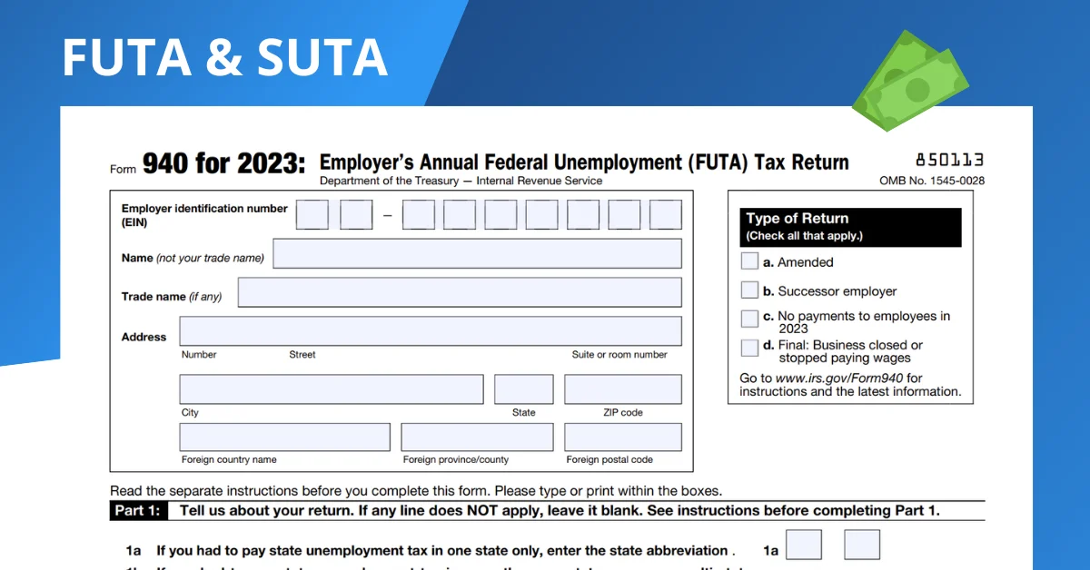 Form 940 FUTA & SUTA