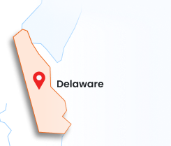 Delaware state map