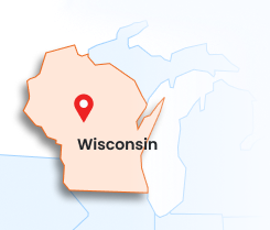 Wisconsin state map