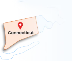 connecticut state map