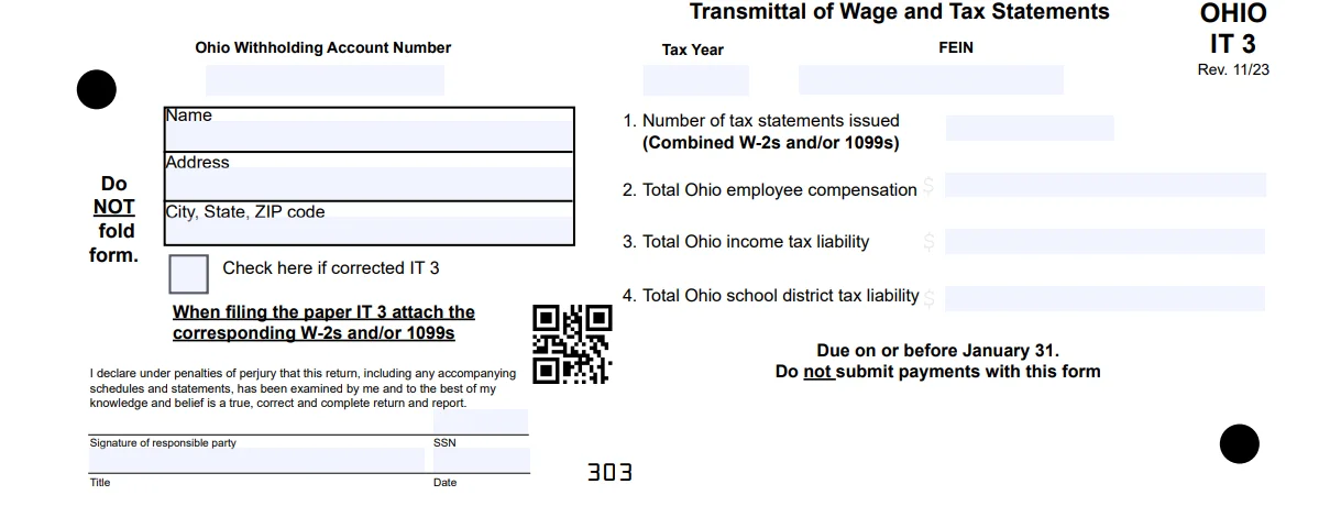 Information Reported on Form IT-3