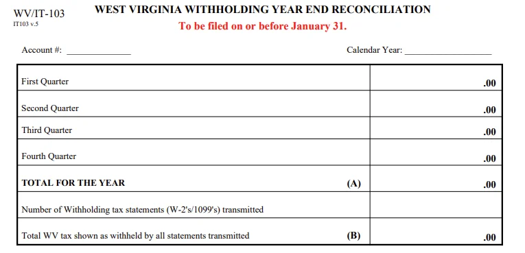 Form WV/IT-103