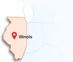 Illinois state map