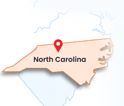 north carolina state map