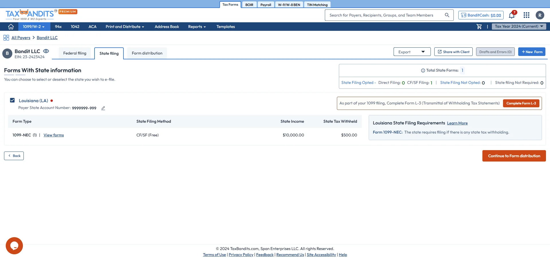 Select Form 1099
