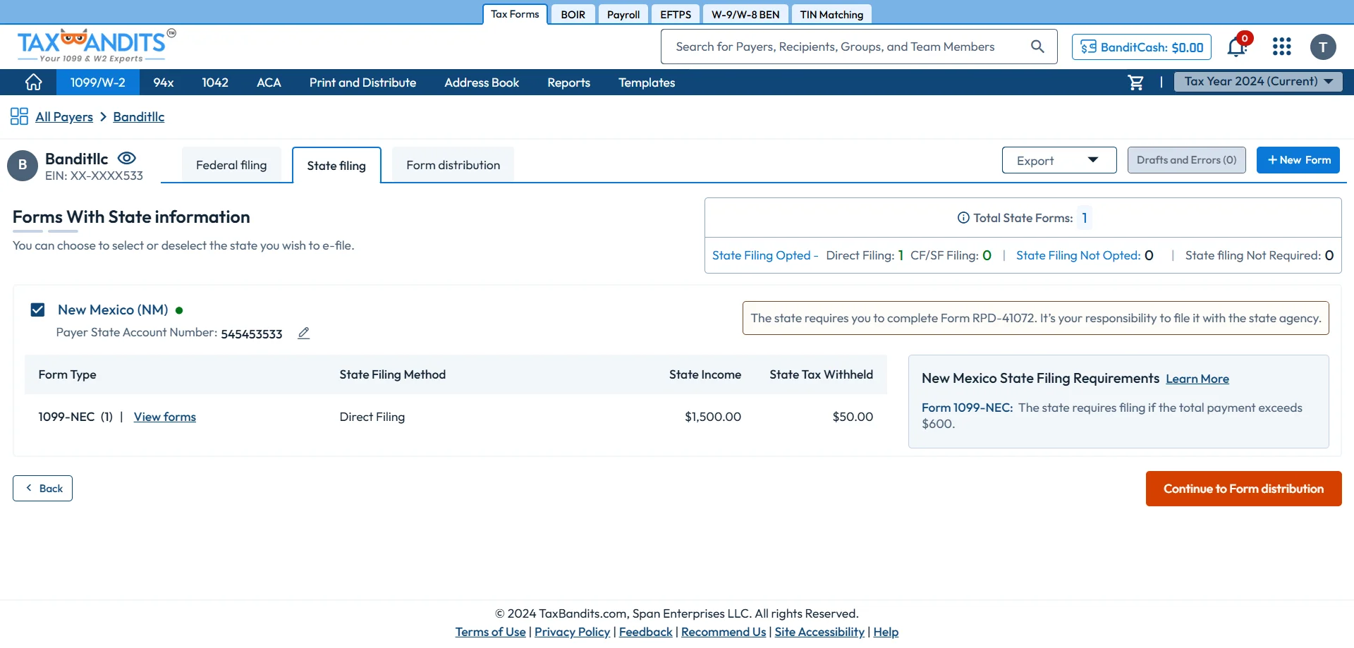 Choose Distribution Options