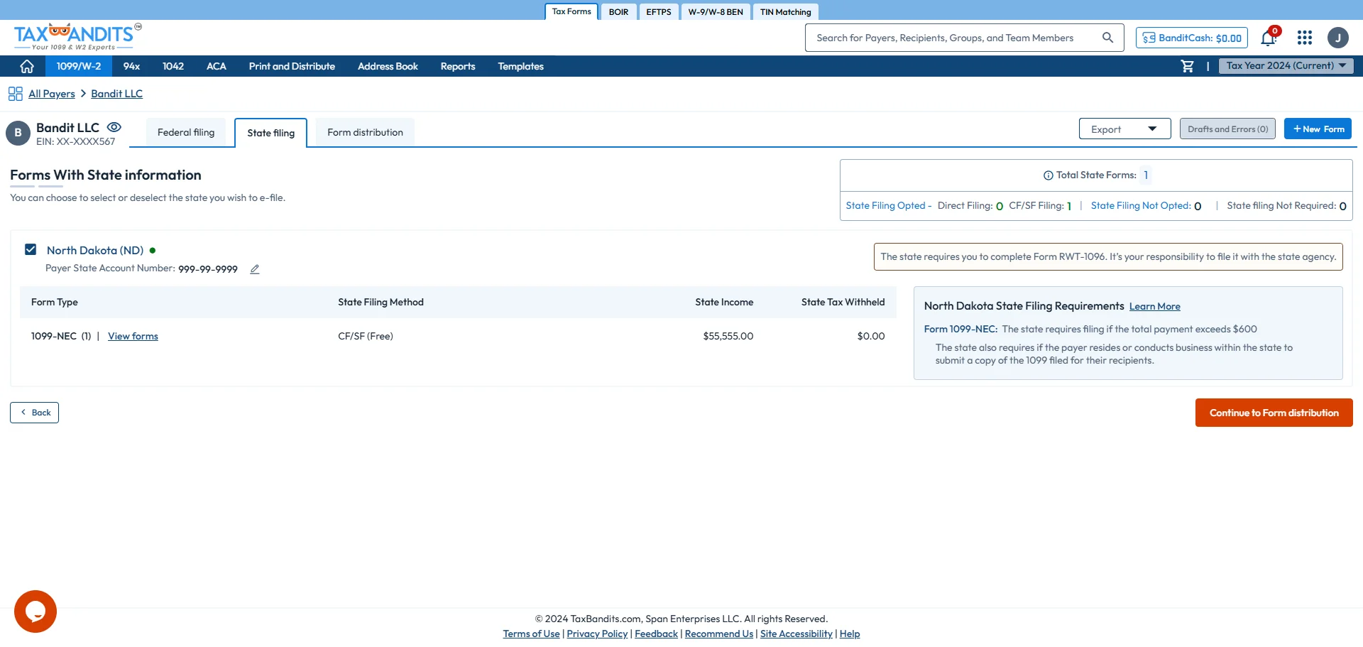 Select Form 1099
