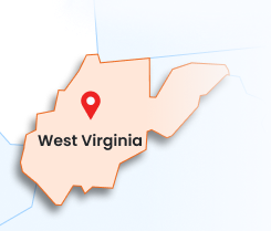 West Virginia map