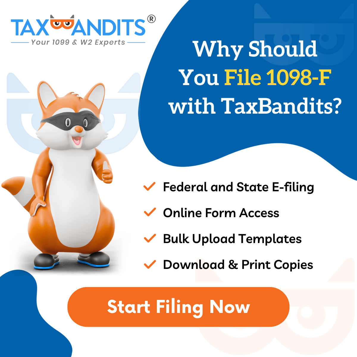 E-file 1098-F with TaxBandits