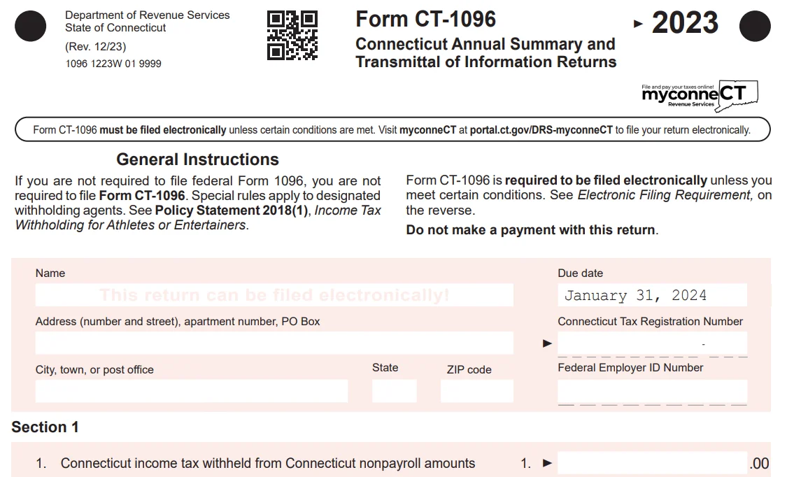 Connecticut Annual Reconciliation Form A-3