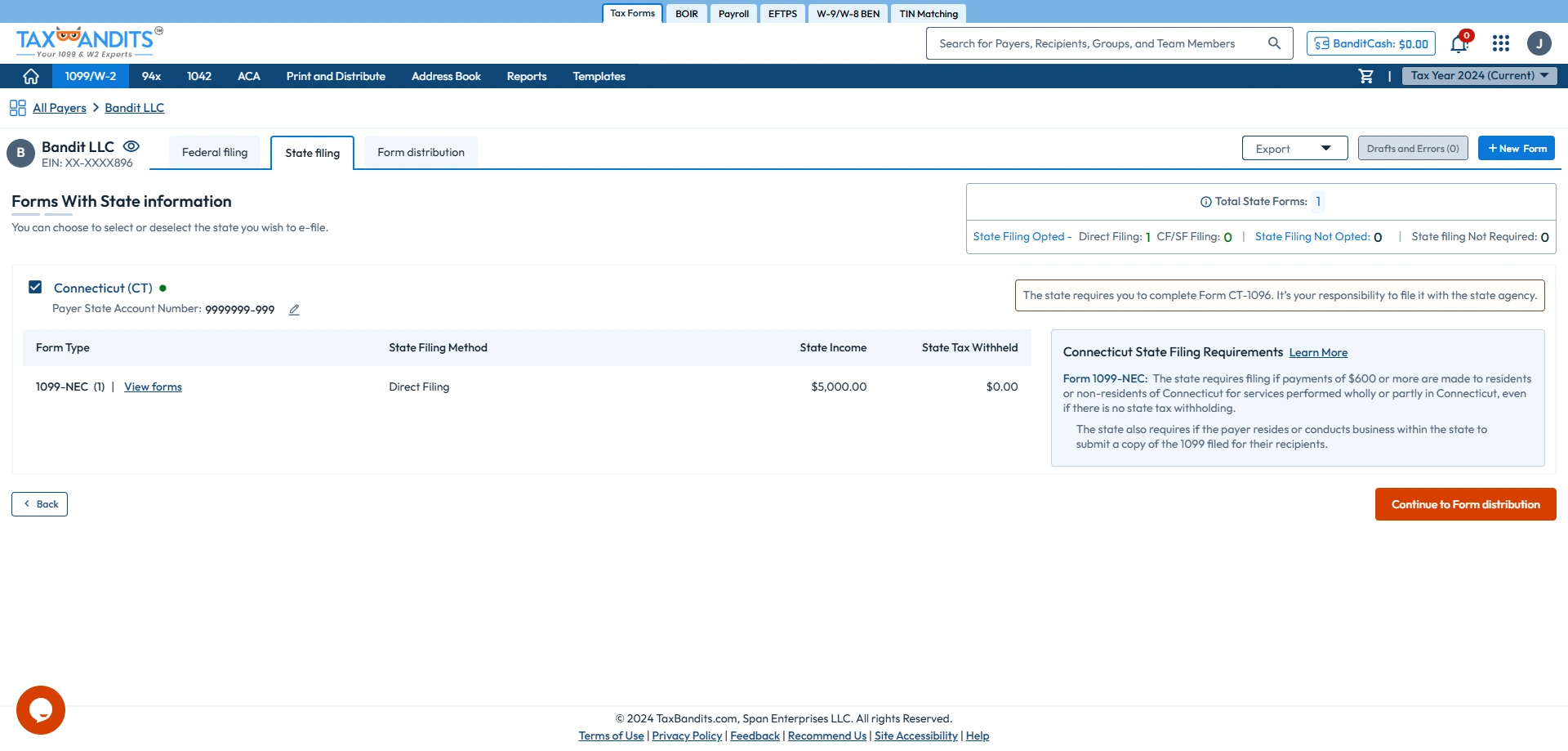 Review State Filing Information
