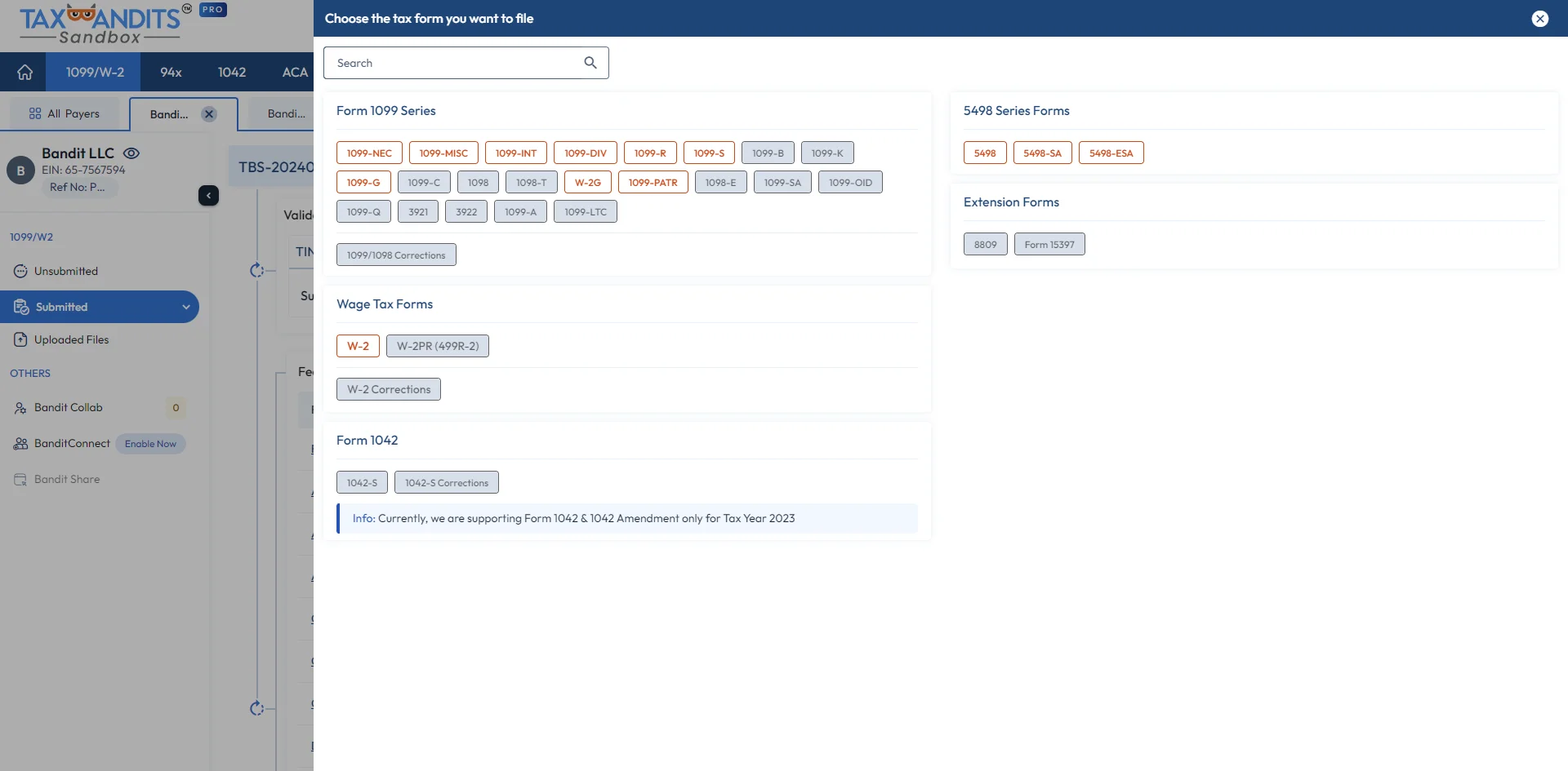 Select Form 1099-NEC