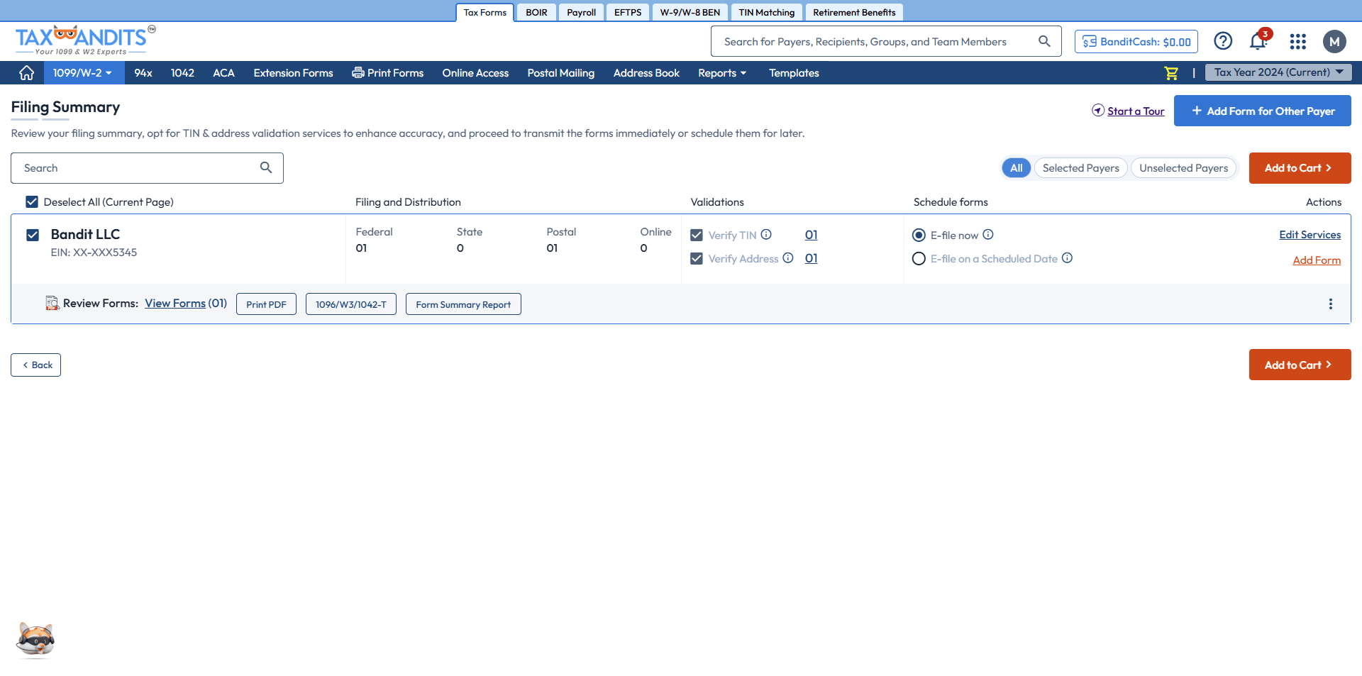 Distribute Form 1099-NEC to Recipients