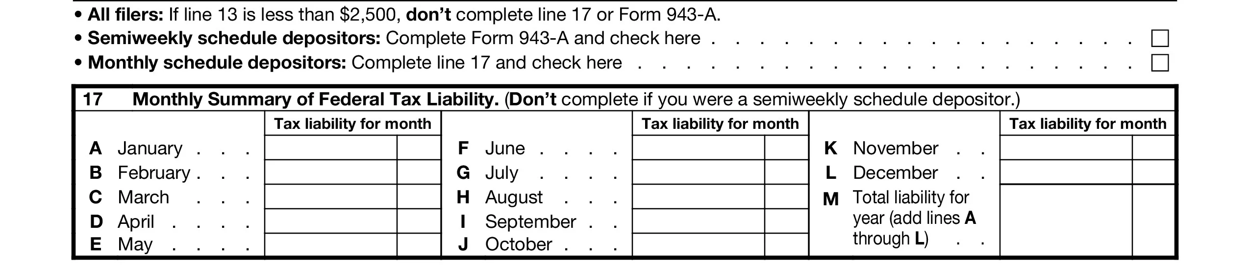 Line 17 of Form 943