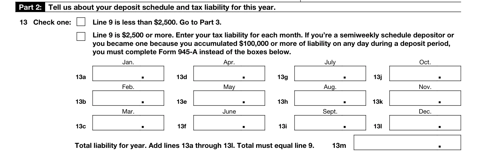 Part 2 of Form 944