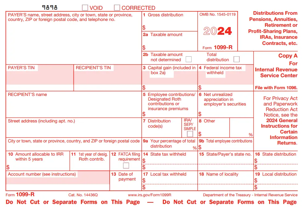 Form 1099-R: Reporting Retirement Account Distributions