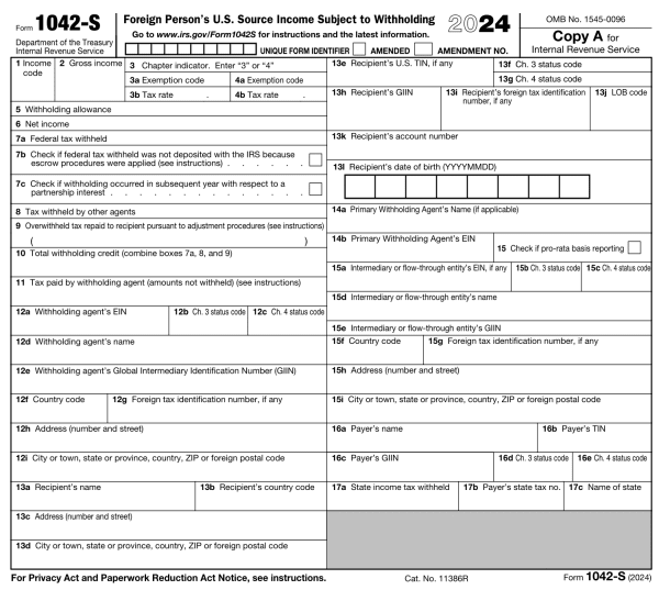 Form 1042-S