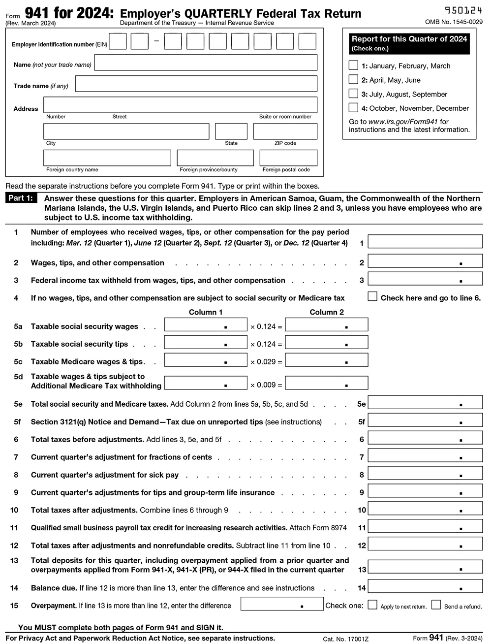 IRS Form 941