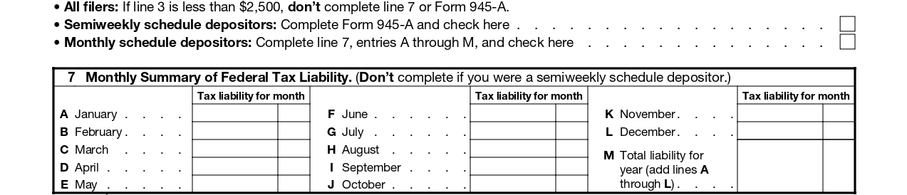 Line 7 of Form 945