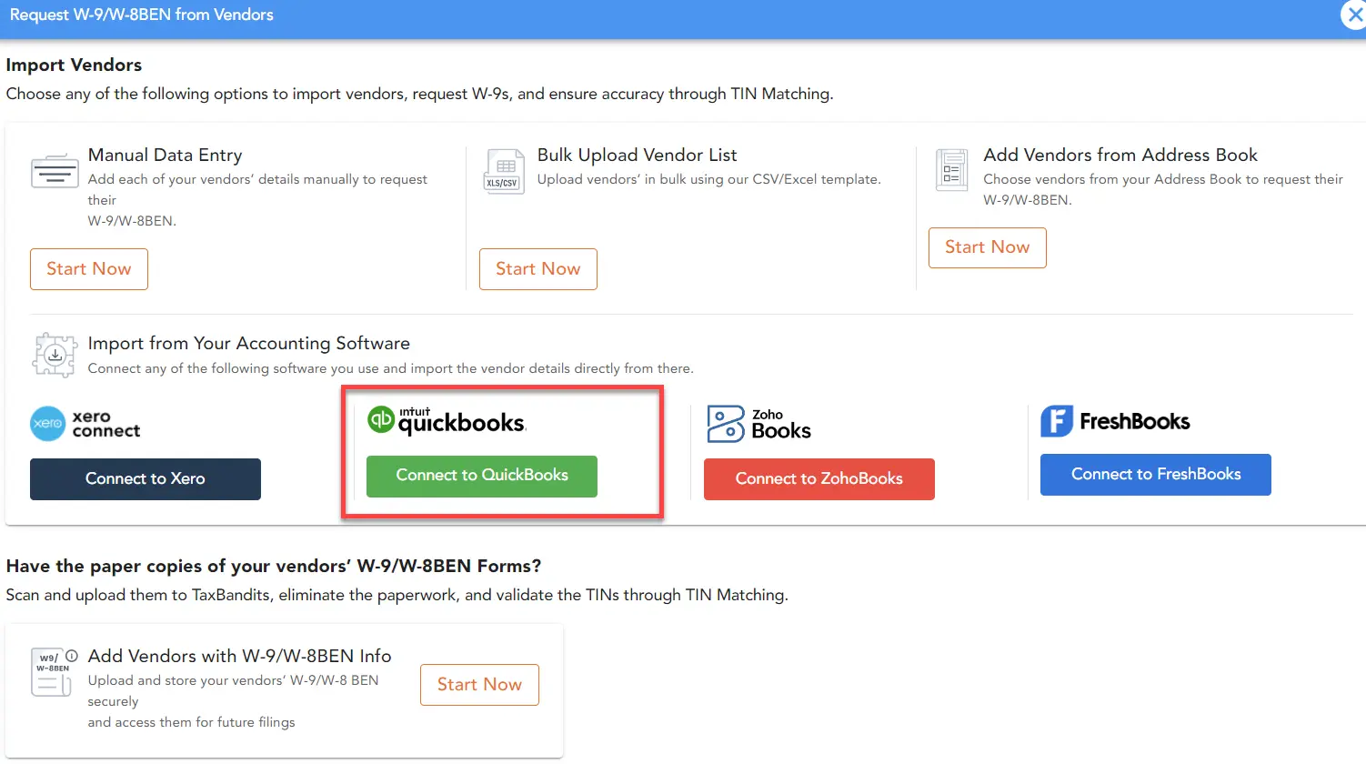 How to Import W-9 Details From Your QuickBooks Account