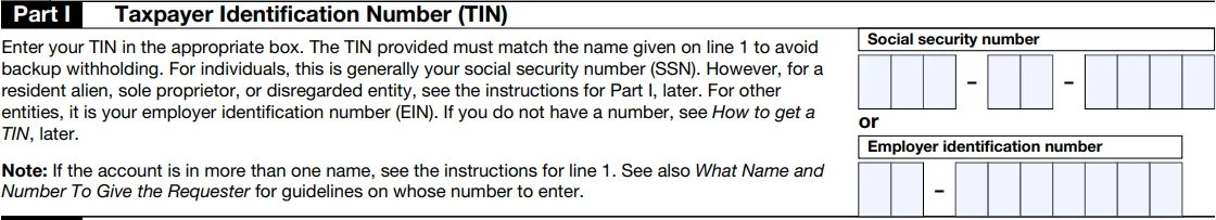 Taxpayer Identification Number