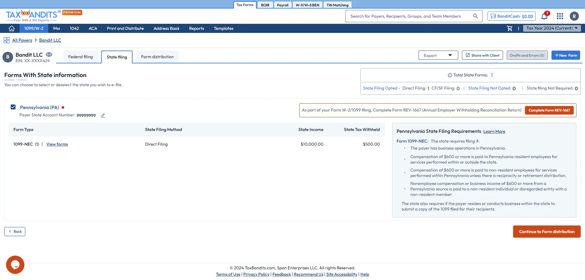 Select Form 1099
