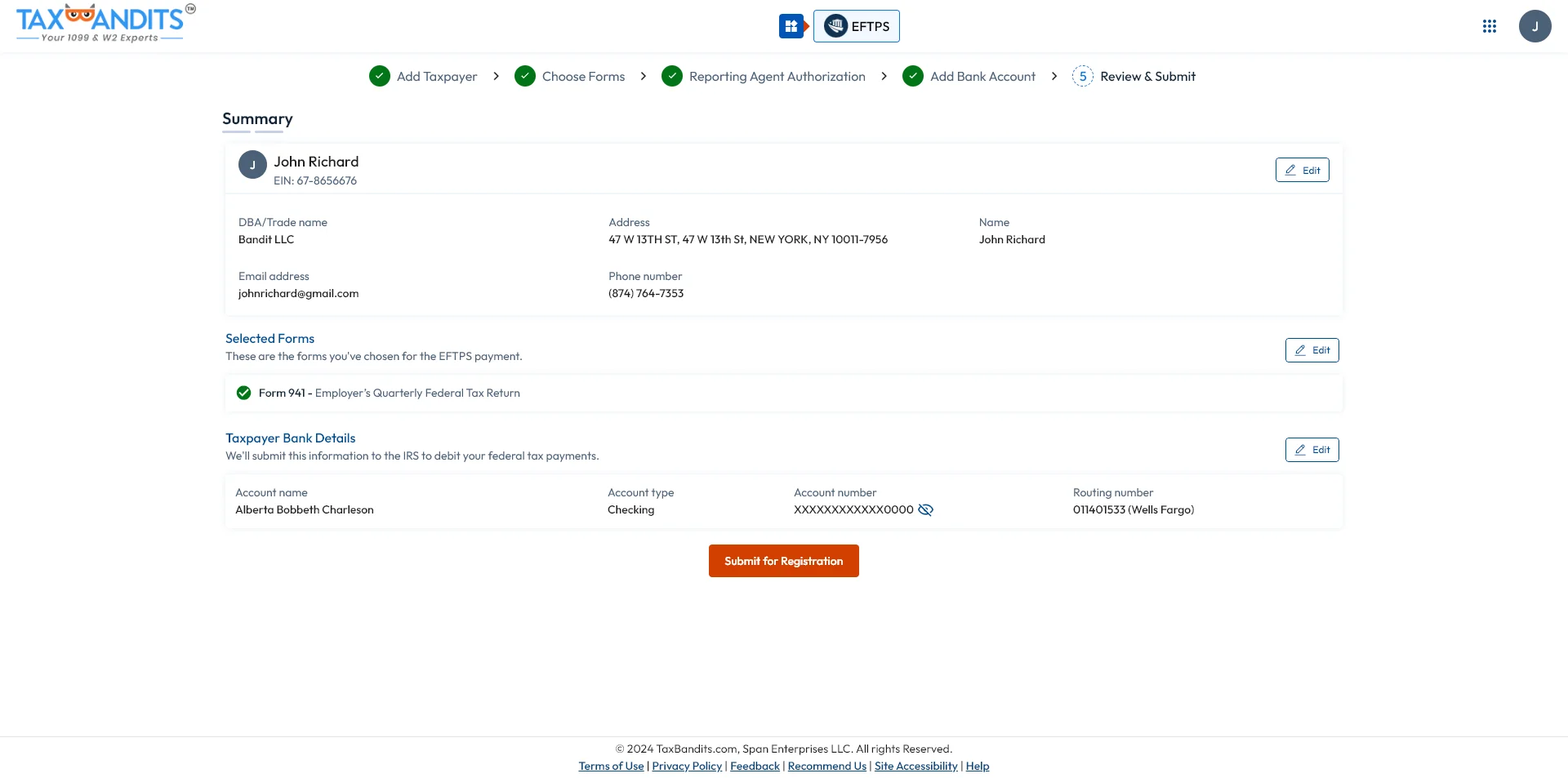 Select Option to pay IRS balance due