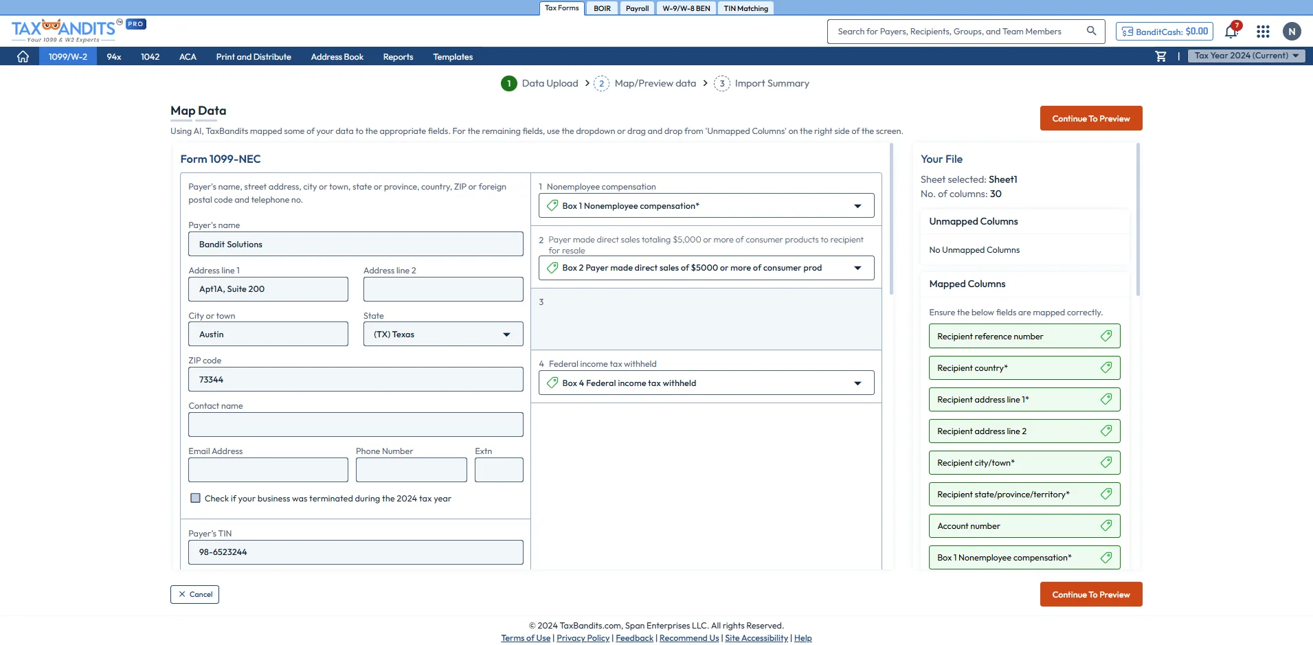 Select State Filing (If Required)