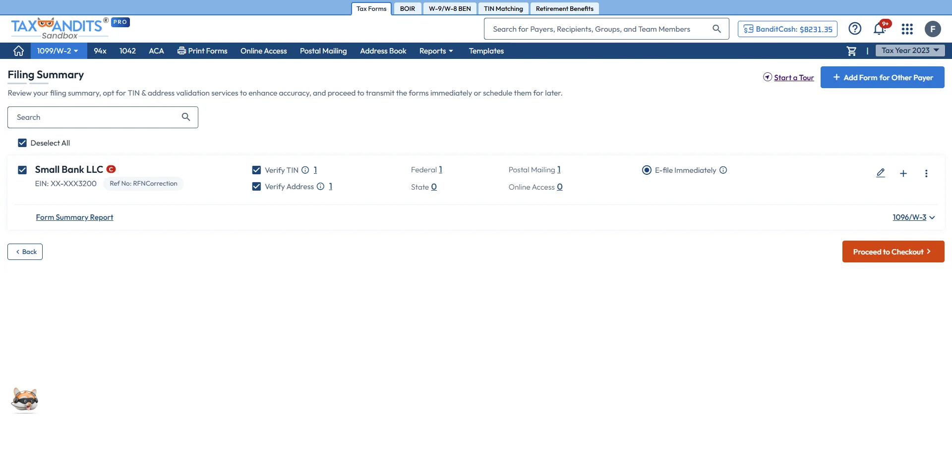  W-2c Form Summary