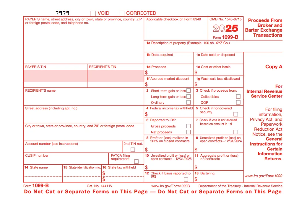 Form 1099-B for 2024