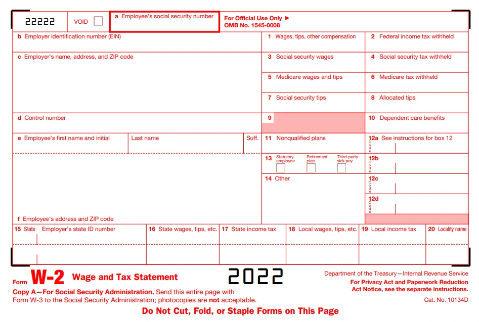 File Form 1099 w2 2022