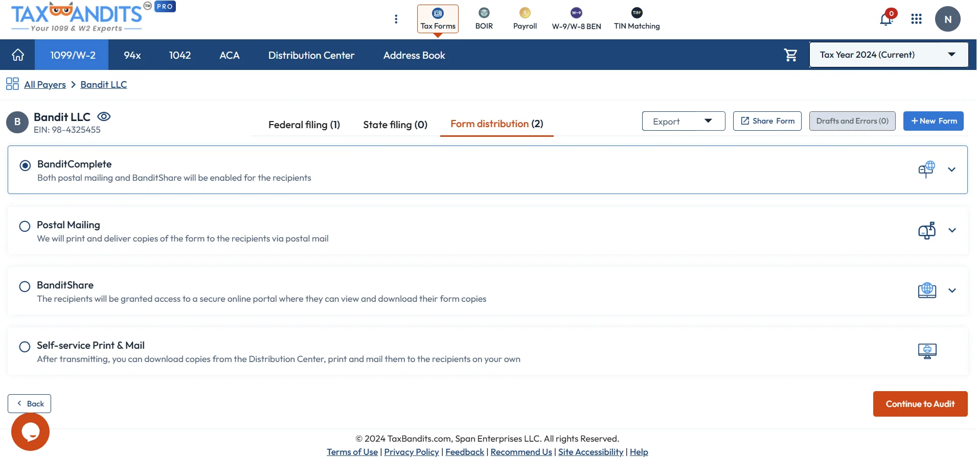  Choose Distribution Options