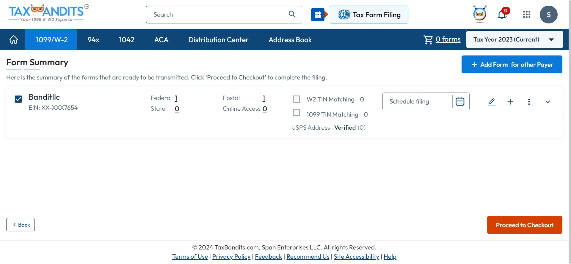 Transmit your Form 1099 K to the IRS & State