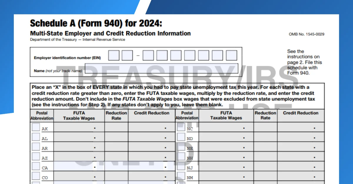 Schedule A (Form 940)