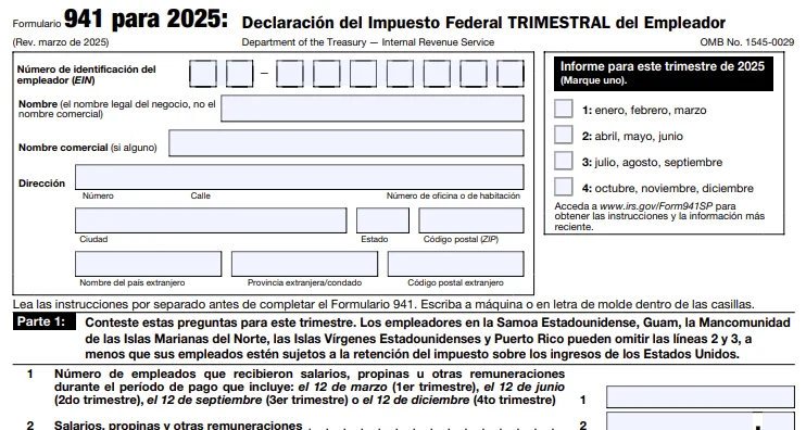 What is Form 941