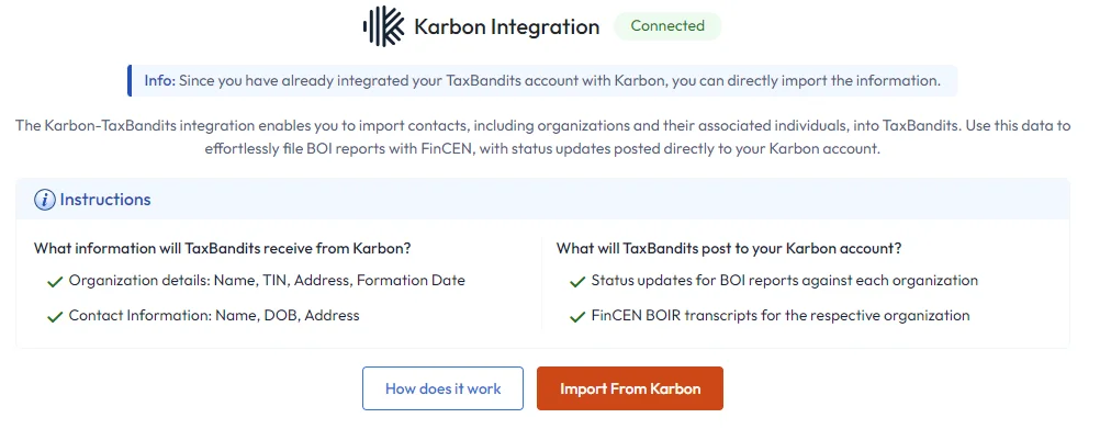 Information You Can Import from Your Karbon Account