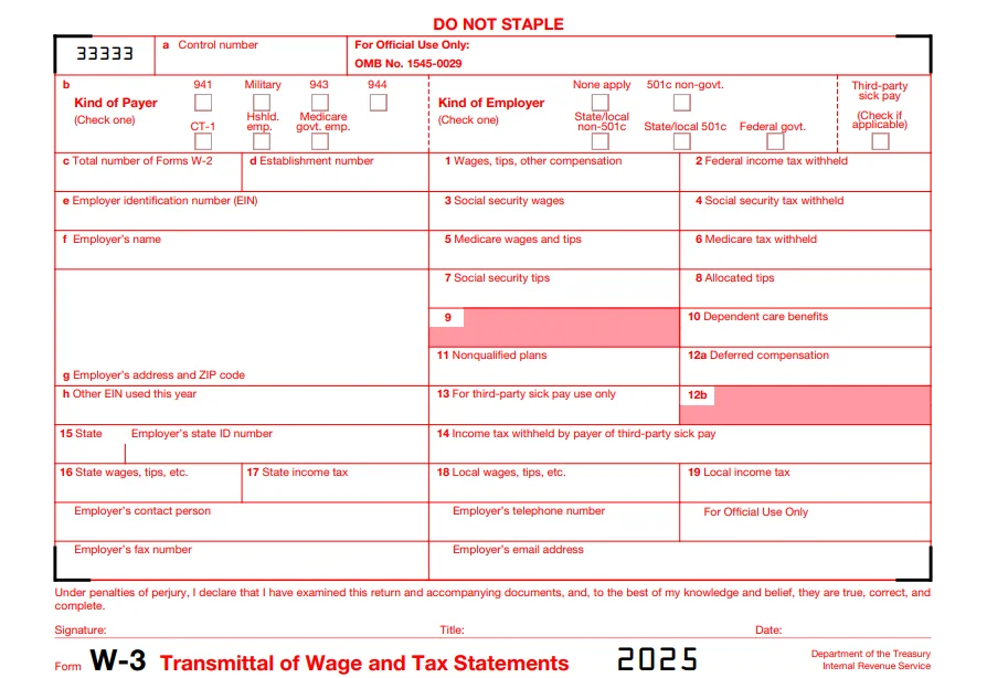 2024 w3 Form