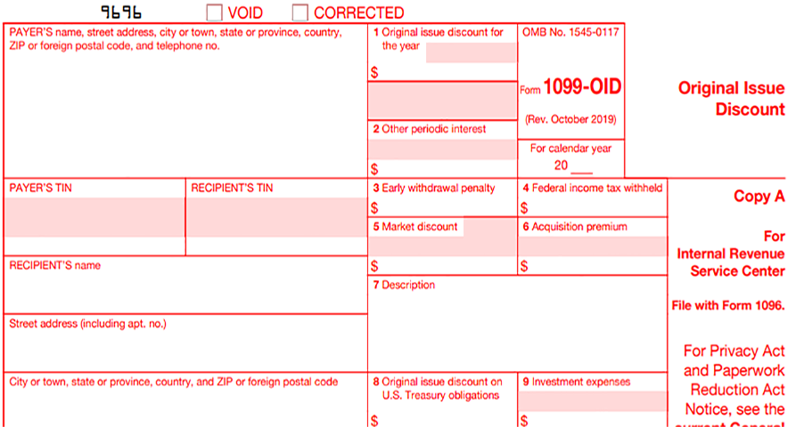 What Is An IRS Form 1099 OID Original Issue Discount Form 2022